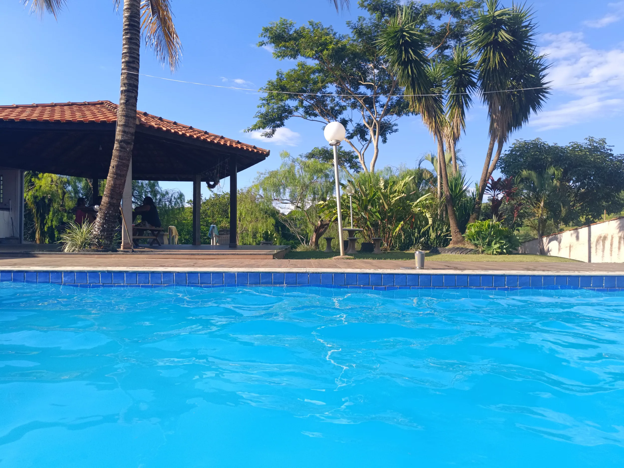 Área da piscina